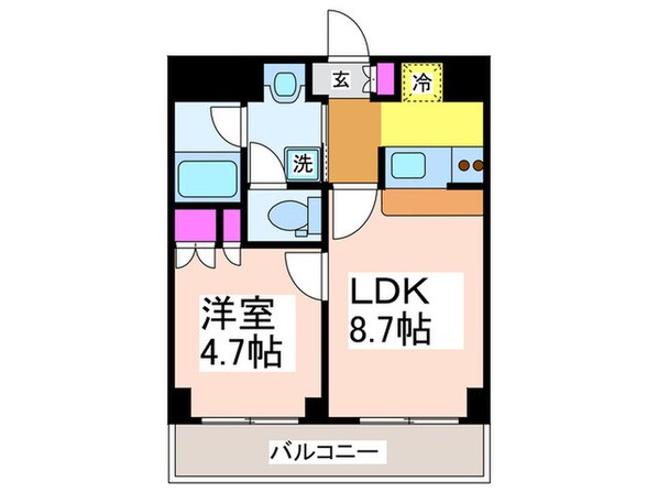 プラザ木場の物件間取画像